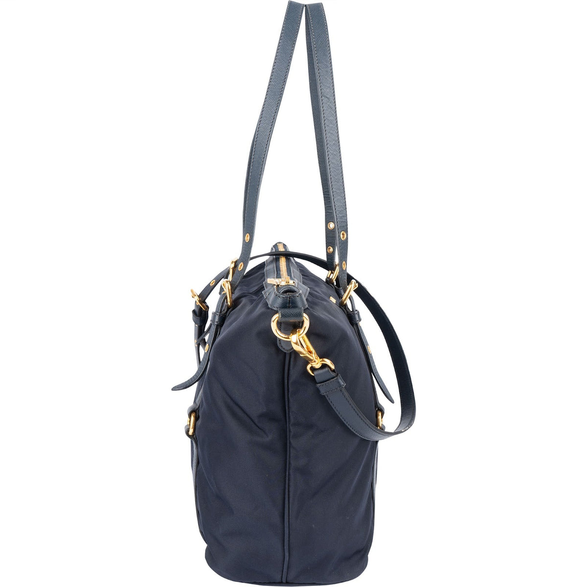 Prada Tote aus Nylon und Saffiano-Leder – Ansicht 3