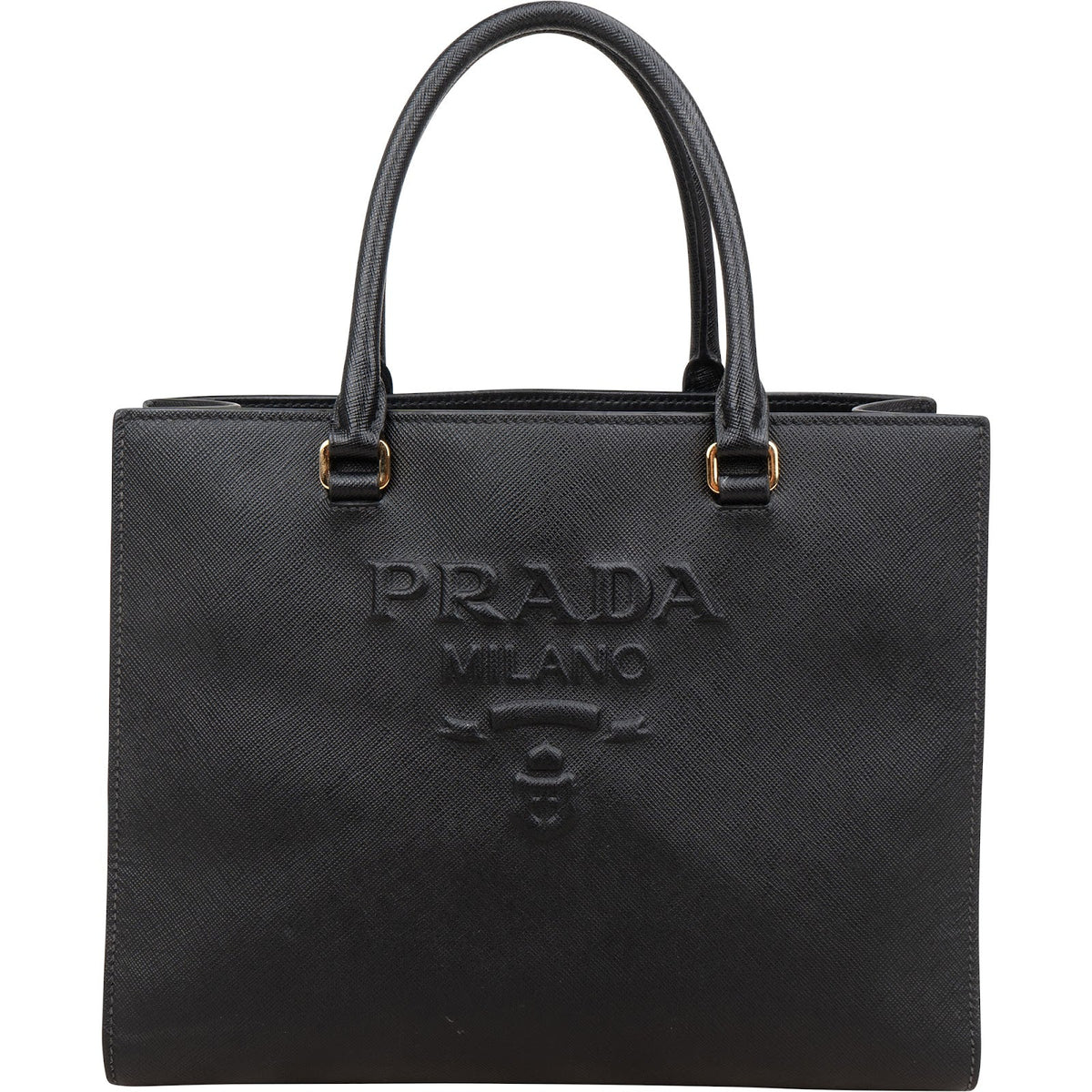 Prada Saffiano Leather Small Tote Handbag