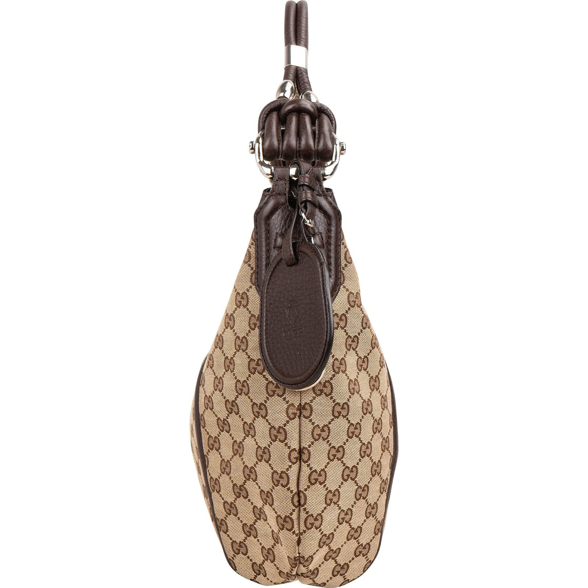 Gucci Monogram GG Canvas Indy Hobo Shoulder Bag