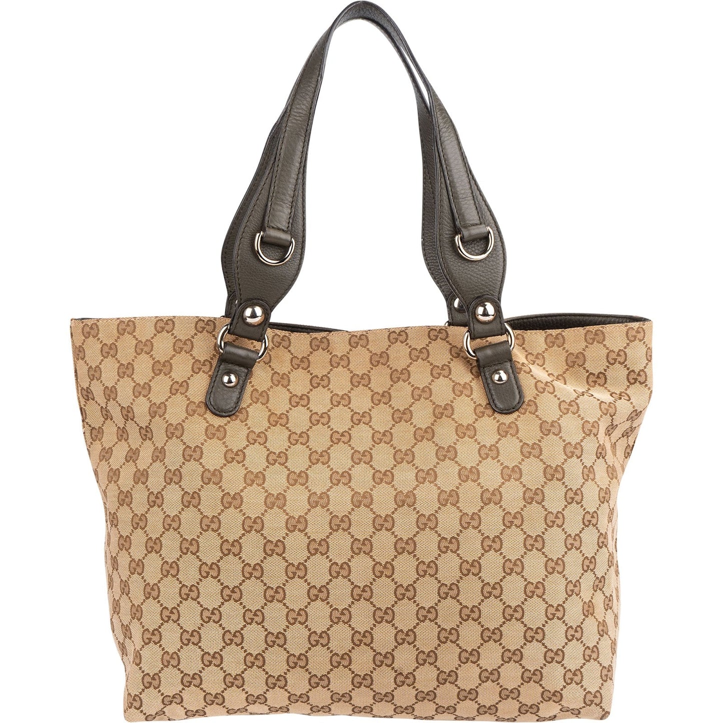 Gucci Monogram GG Horsebit Tote Shoulder Bag