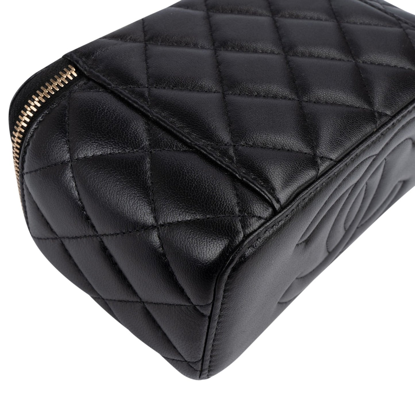 Chanel Quilted Lambskin Vanity Case Crossbody Bag