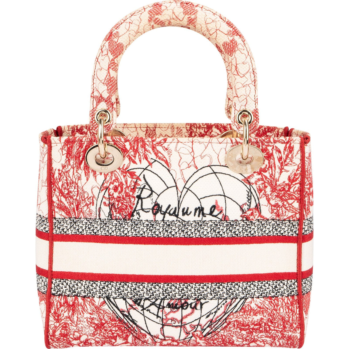 Dior D-Lite D-Royaume d'Amour aus besticktem Canvas – Ansicht 5