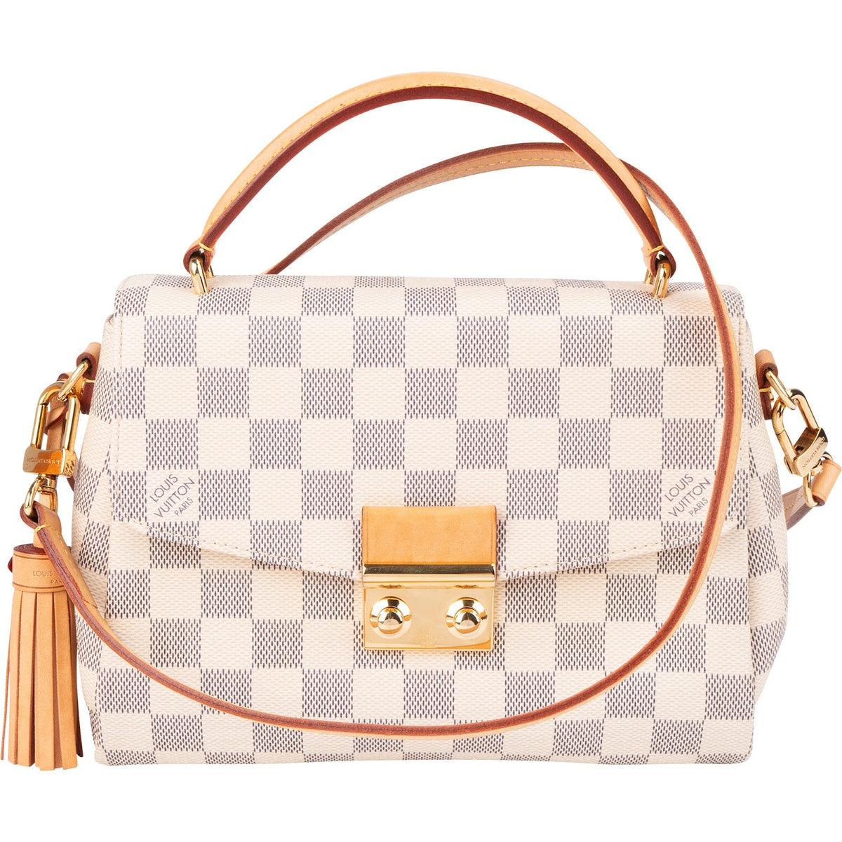 Louis Vuitton Monogram Damier Azur Canvas Croisette Handbag