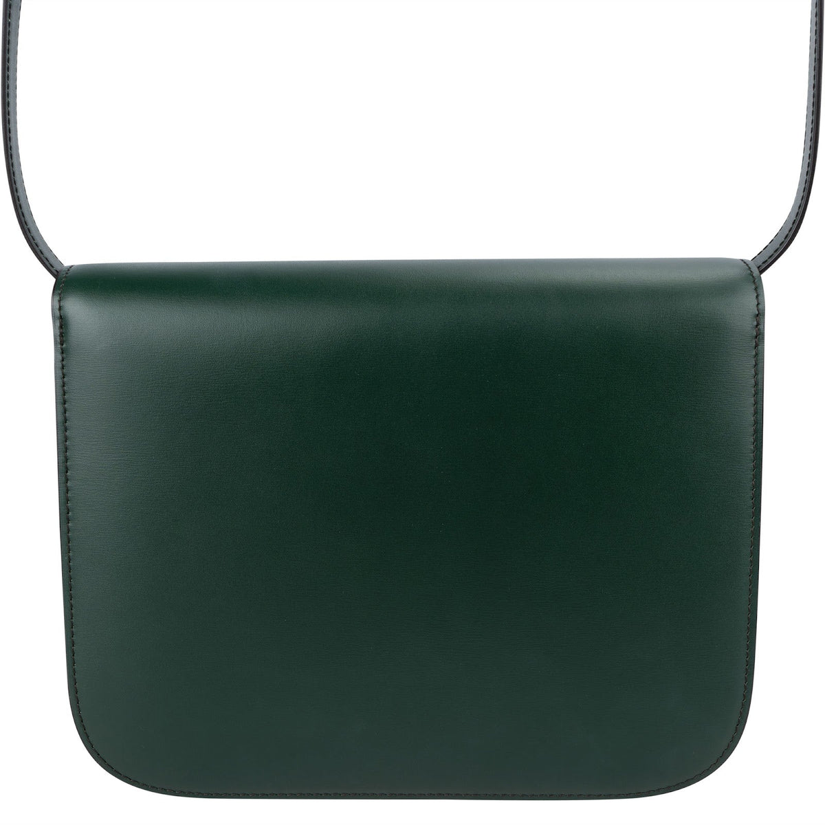 Celine Classic Dark Green Boxcalf Leather Medium Box Crossbody Bag