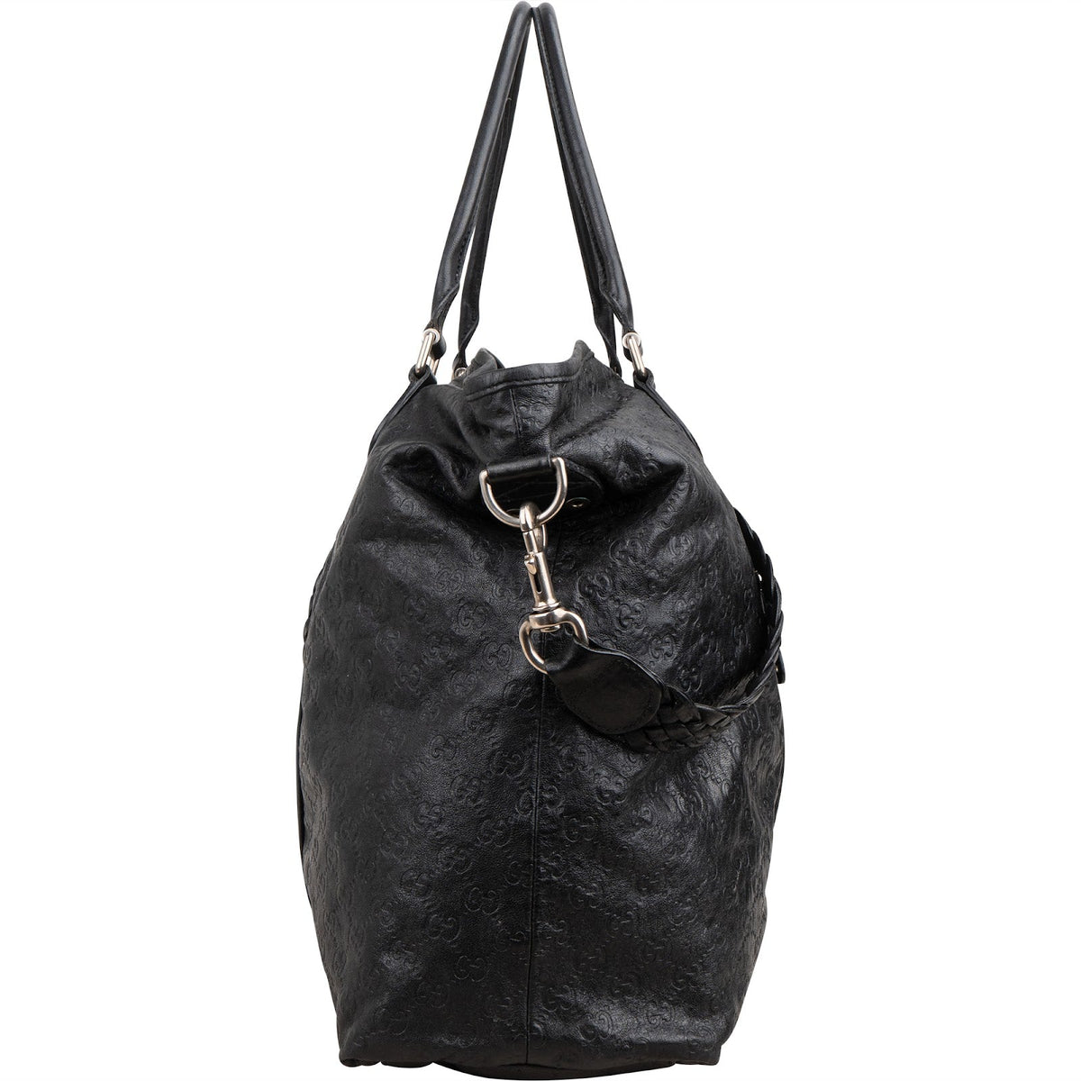 Gucci Guccissima Leather Crest Duffle Travel 60 Shoulder Bag