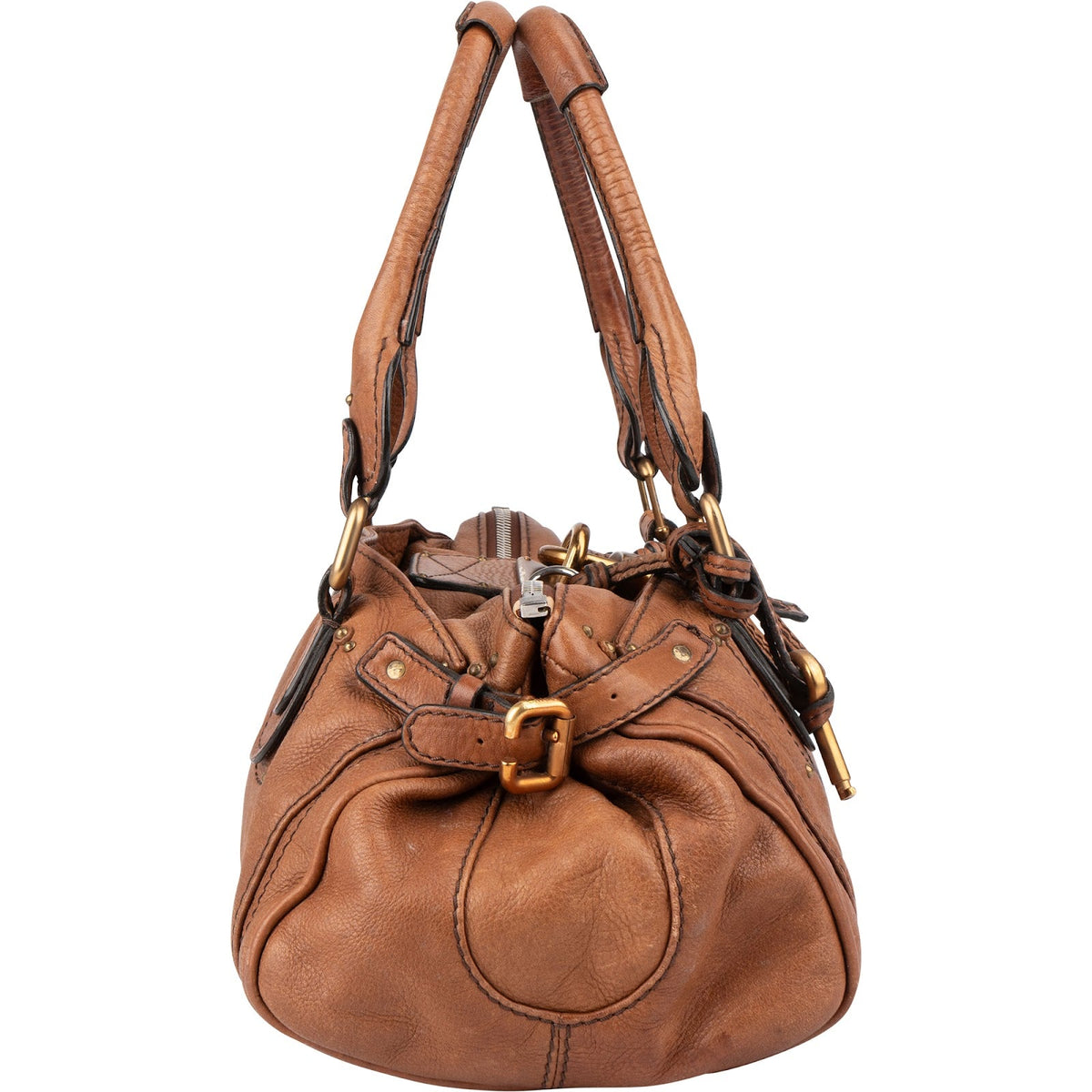 Chloé Grained Leather Paddington Handbag