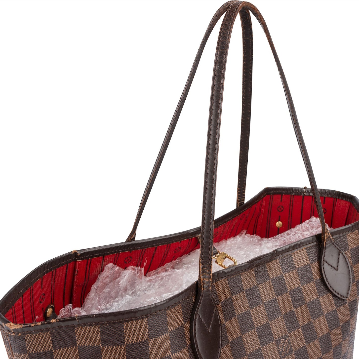 Louis Vuitton Monogram Damier Ebene Neverfull MM Shoulder Bag