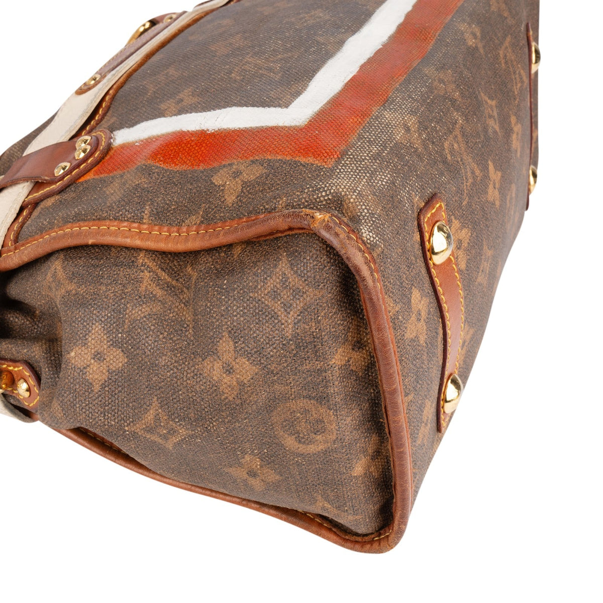 Louis Vuitton Limited Monogram Tussue Rayures Handbag