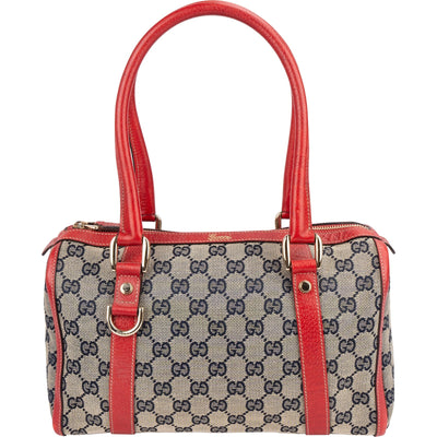 Gucci Monogram GG Canvas Boston Handbag
