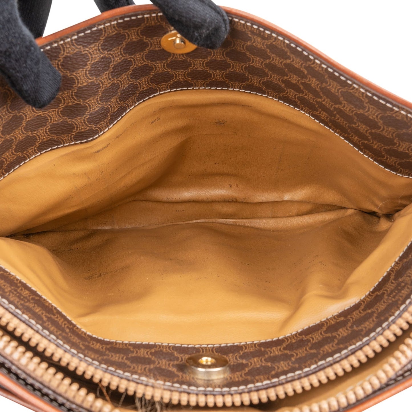 Celine Macadam Canvas Tote Shoulder Bag