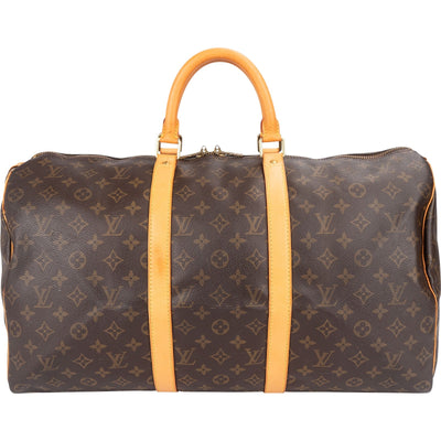 Louis Vuitton Monogram Canvas Keepall 50 Travel Bag