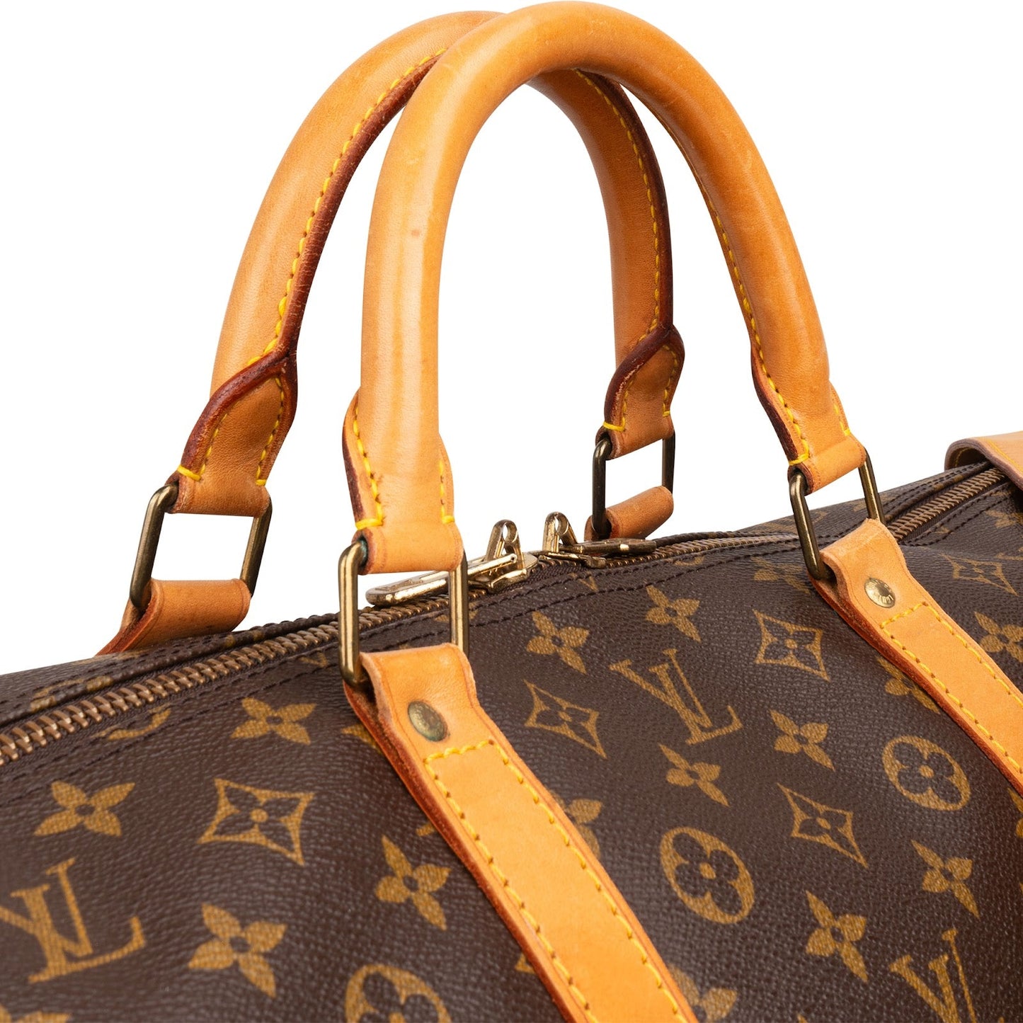 Louis Vuitton Monogram Canvas Keepall 60 Bandoulière Travel Bag