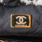 Chanel 22 Cashmere Checkered Rose Pattern Bucket Small Crossbody Handbag