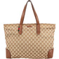 Gucci Web Tote aus GG Canvas – Vorderansicht