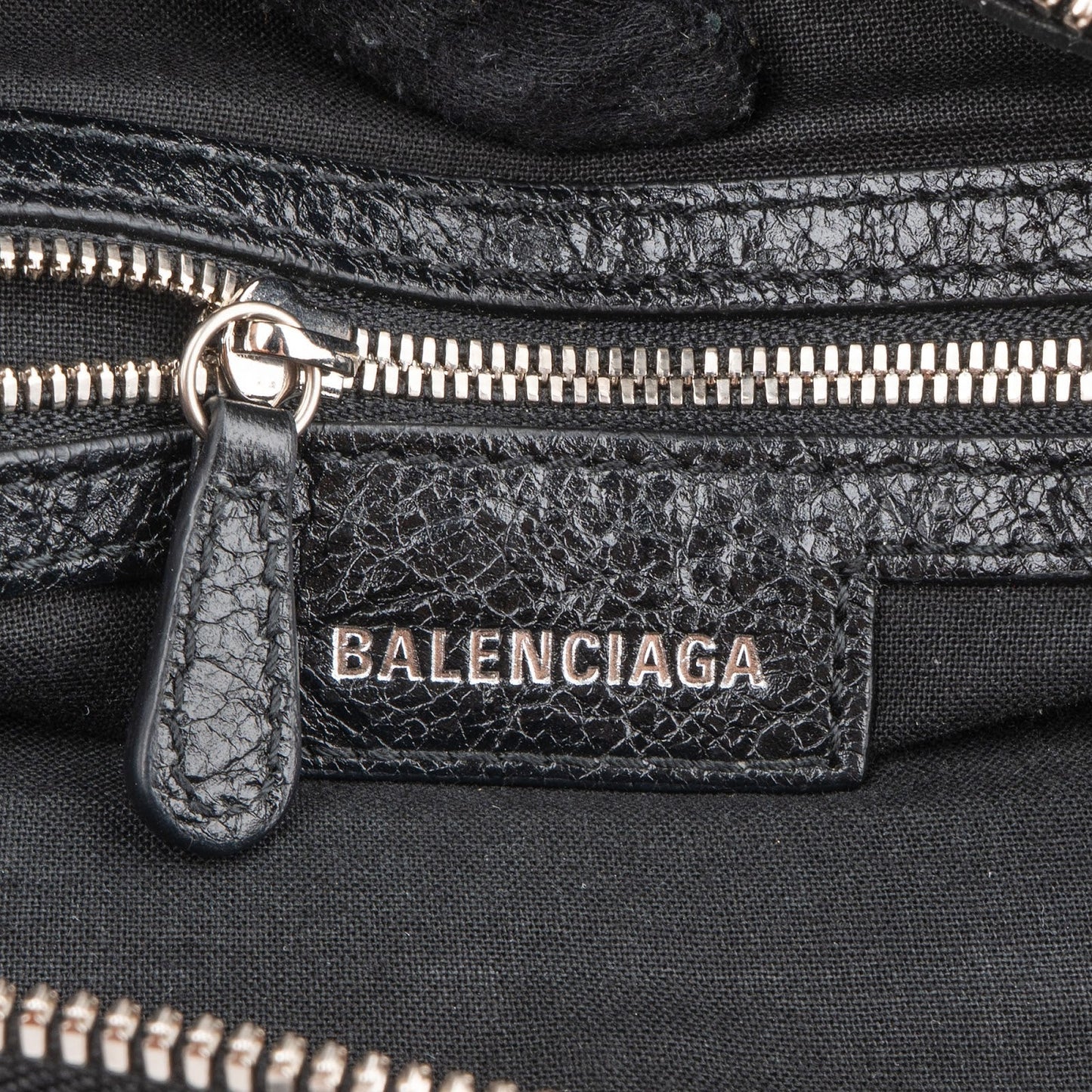 Balenciaga Graffiti Print Leather Neo Cagole City Handbag
