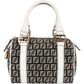 Fendi Monogram FF Mini Boston Handbag