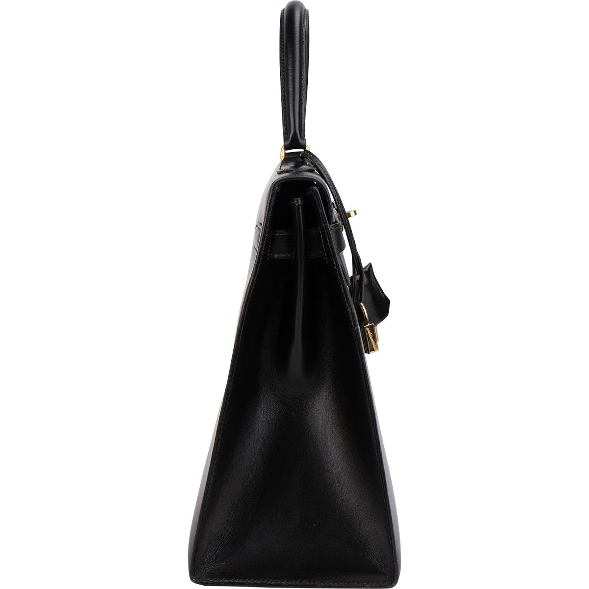 Hermès Noir Boxcalf Kelly 35 Sellier Handbag