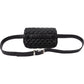 Chanel Noir Quilted Lambskin Palladium Uniform Belt Bag