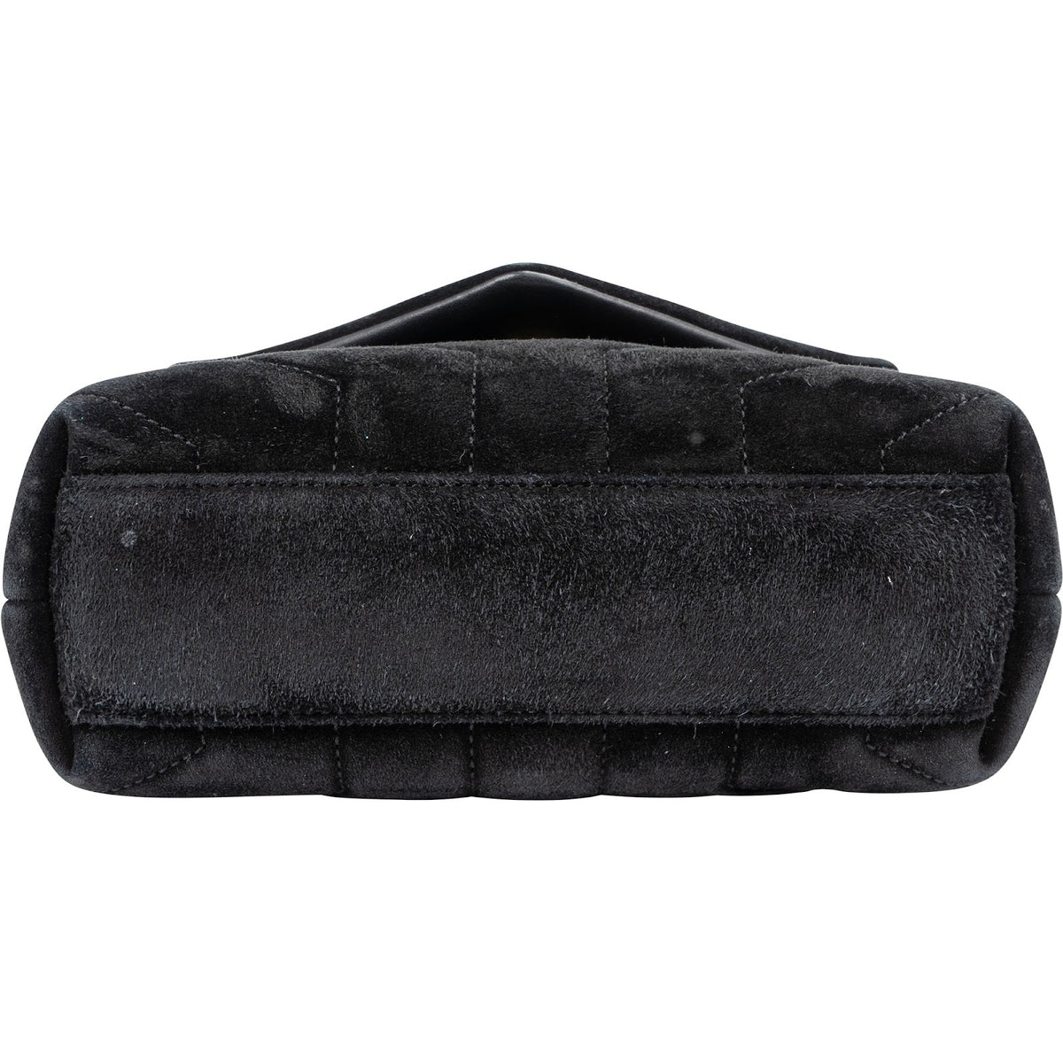 Yves Saint Laurent Quilted Suede Mini Loulou Puffer Crossbody Bag