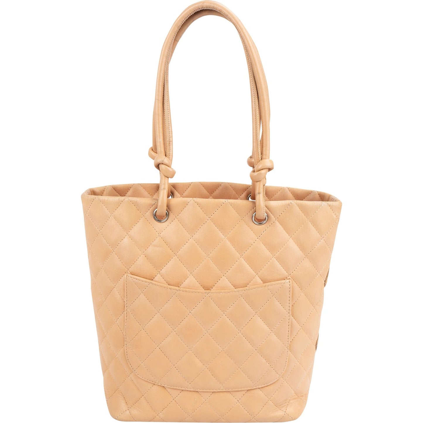 Chanel Quilted Calfskin Cambon Ligne Tote Handbag