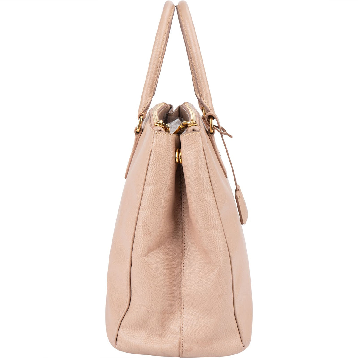 Prada Rose Saffiano Leather Galleria Handbag
