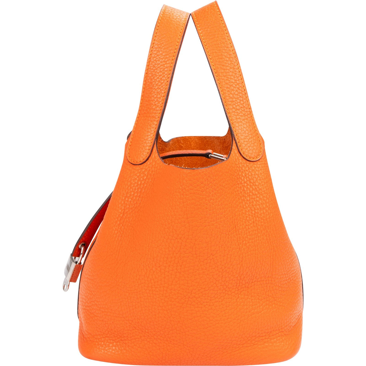 Hermès Tangerine Orange Taurillon Clemence Picotin Lock 18 (PM) Handbag