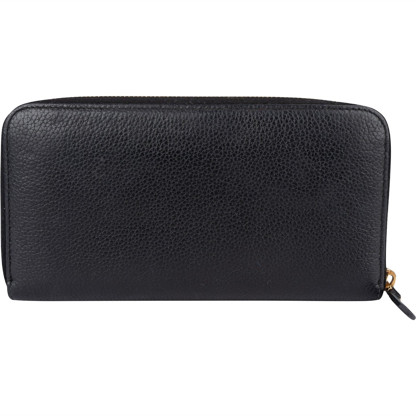 Prada Vitello Grained Leather Large Zip Around Wallet 1ML506
