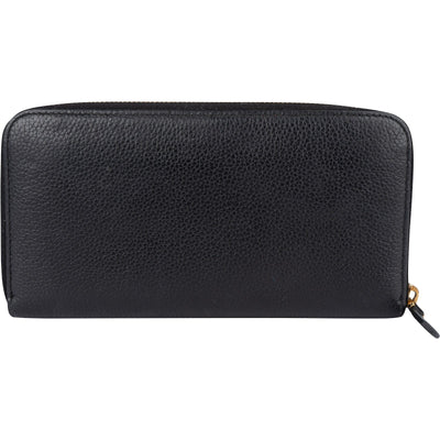 Prada Vitello Grained Leather Large Zip Around Wallet 1ML506