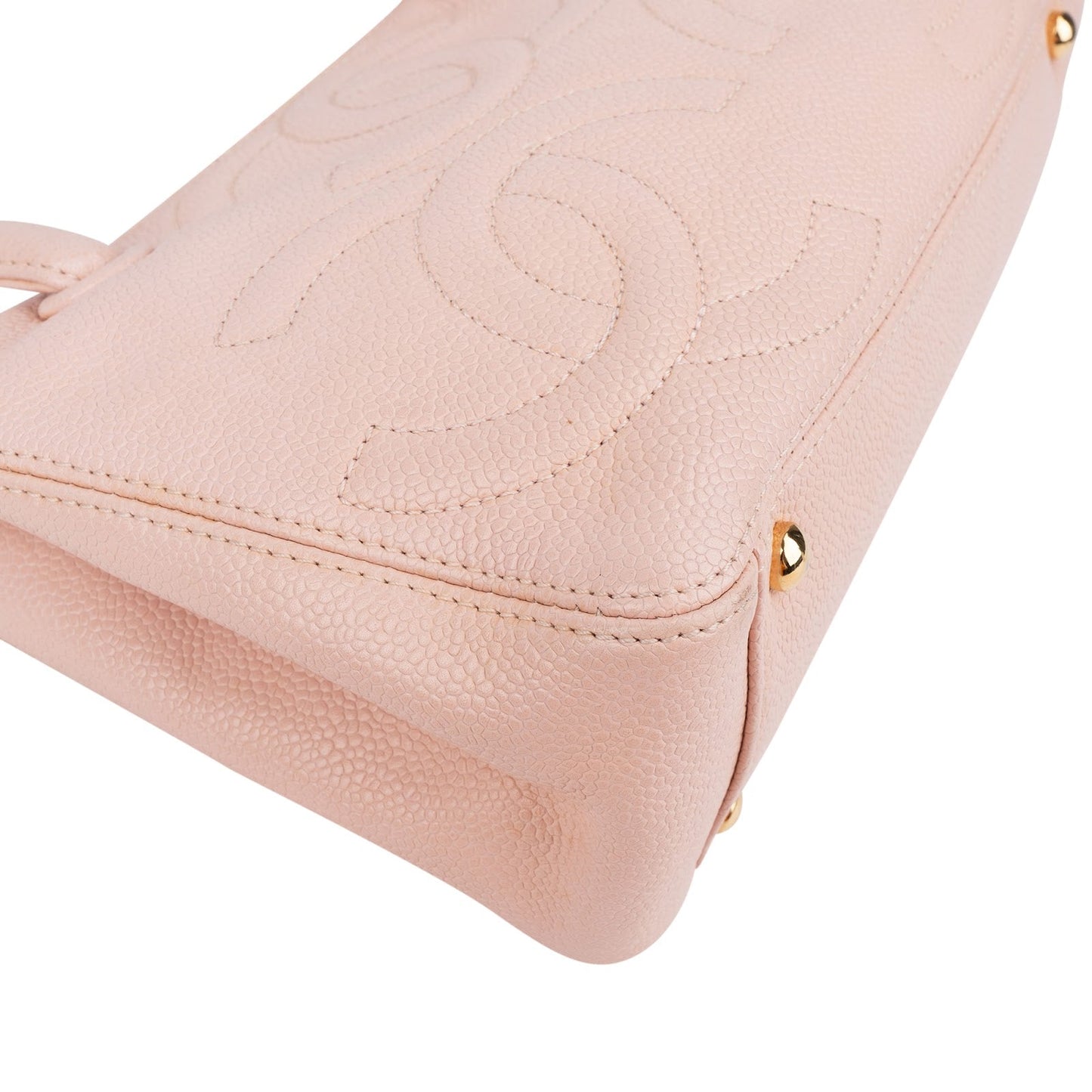 Chanel Caviar Leather Triple CC Small Tote Handbag