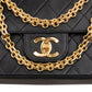 Chanel Quilted Lambskin 24K Gold Double Flap Shoulder Bag