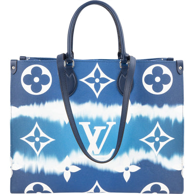 Louis Vuitton Bleu Sky Monogram Giant Escale OnTheGo GM Shoulder Bag