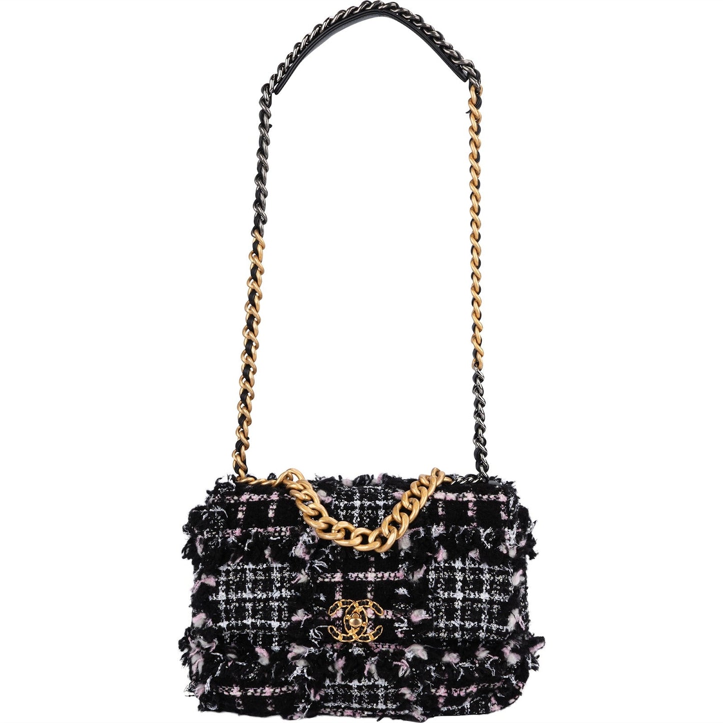Chanel 19 Tweed Single Flap Crossbody Bag