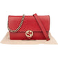 Gucci Interlocking GG Wallet On Chain aus genarbtem Leder – Ansicht 2