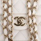 Chanel Quilted Caviar Leather Medium Double Flap Shoulder Bag