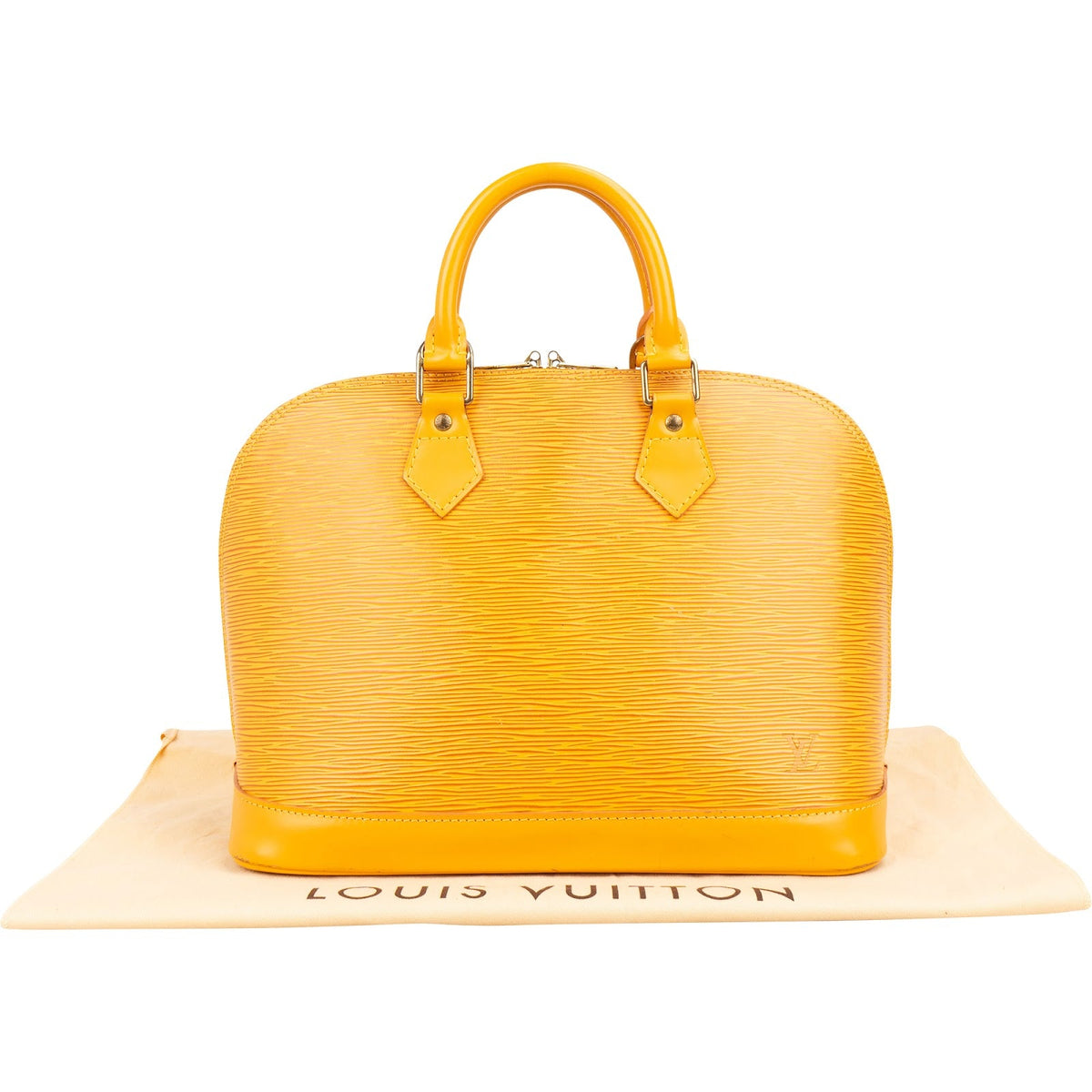 Louis Vuitton Alma PM aus gelbem Epi-Leder – Ansicht 2