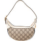 Gucci Monogram GG Supreme Canvas Web Stripe Ophidia Half-Moon Mini Shoulder Bag