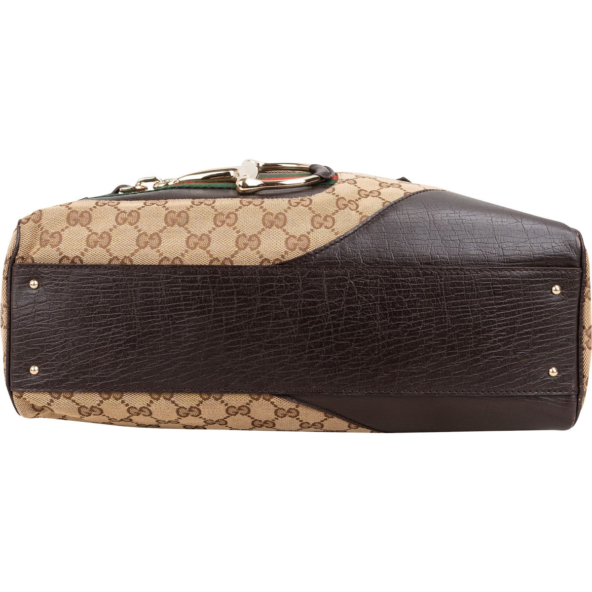Gucci Monogram GG Canvas Horsebit Handbag