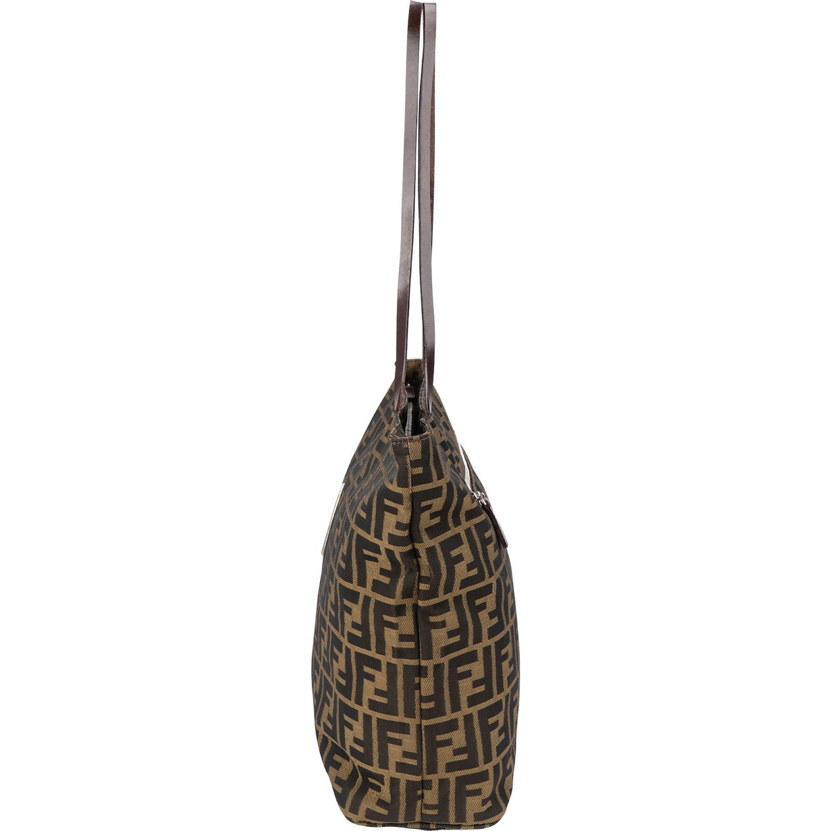 Fendi Monogram Zucca Canvas Tote Shoulder Bag