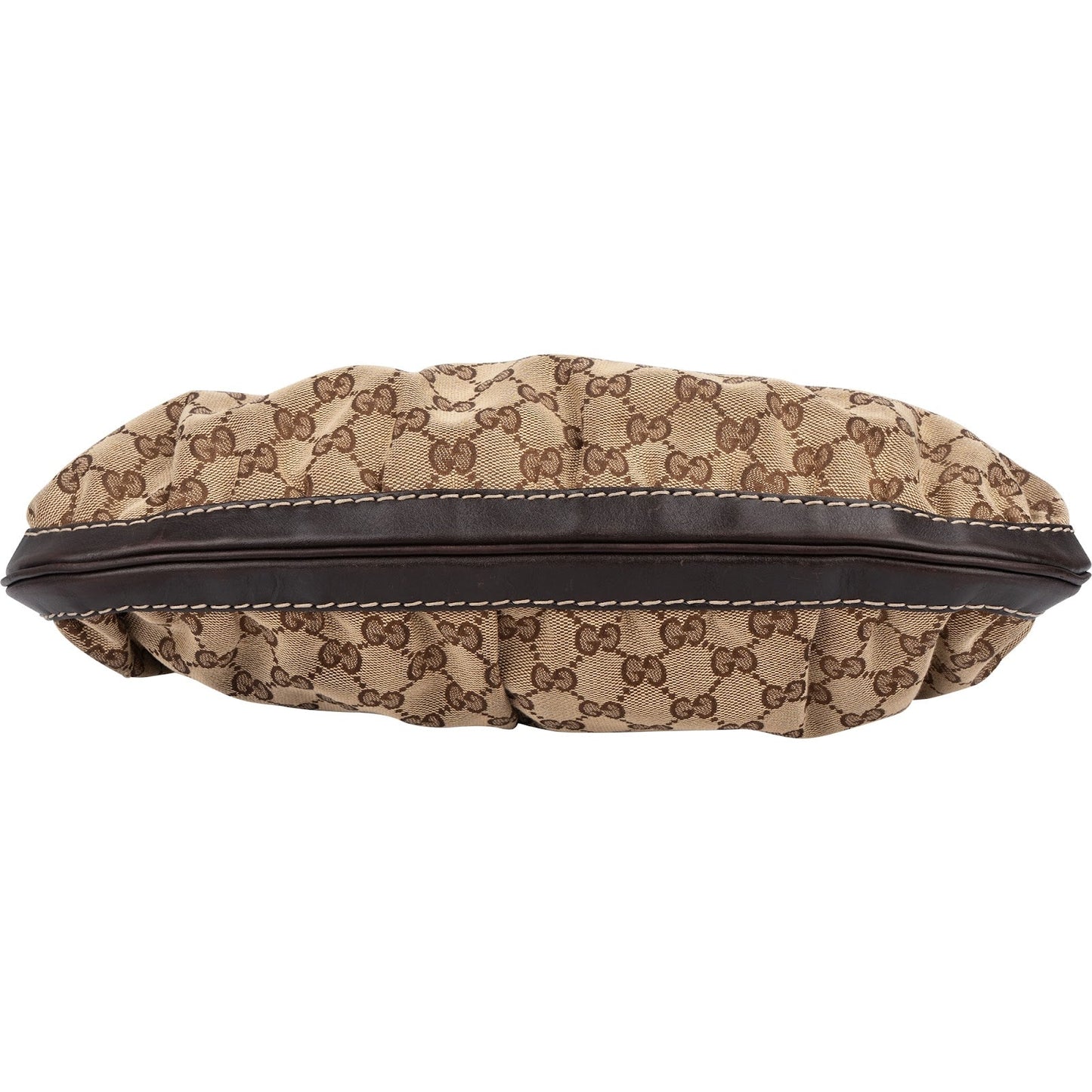 Gucci Monogram GG Large Buckle Hobo Shoulder Bag