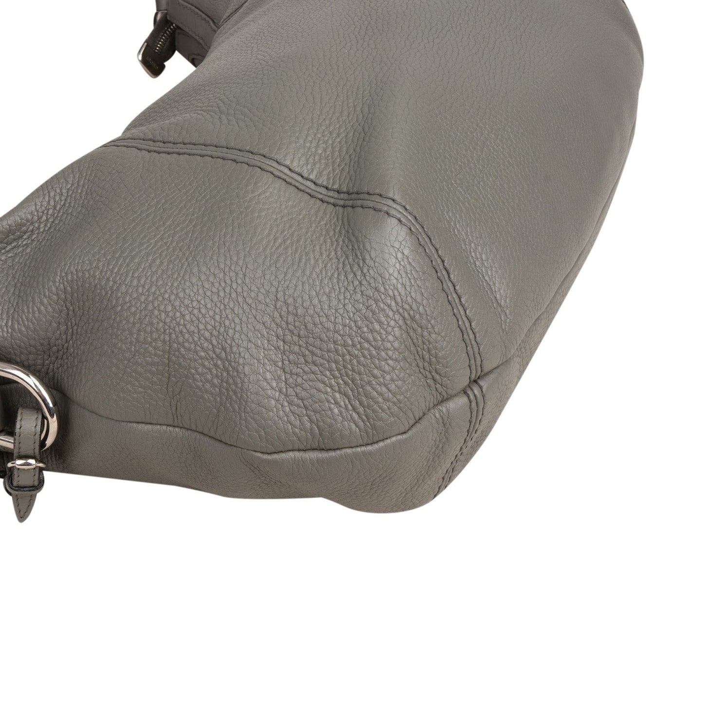 Gucci Pebbled Leather Horsebit Hobo Shoulder Bag