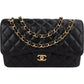 Chanel Quilted Caviar Leather Jumbo Double Flap Shoulder Bag