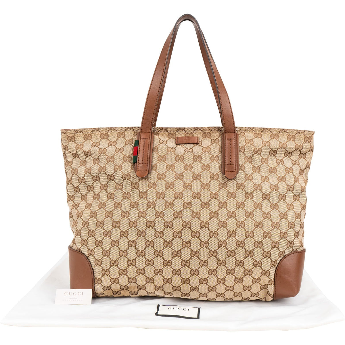Gucci Web Tote aus GG Canvas – Ansicht 2
