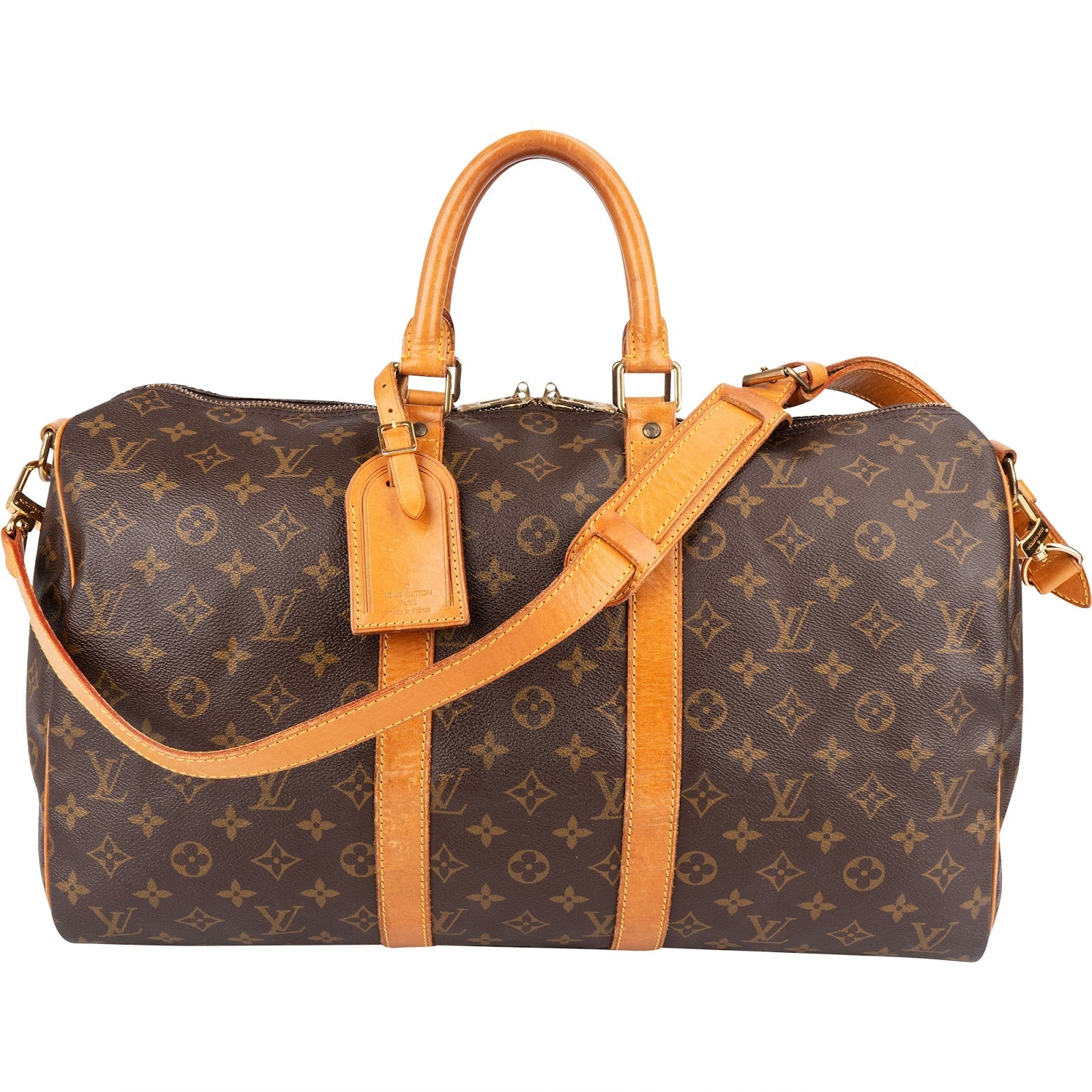 Louis Vuitton Monogram Canvas Keepall 45 Bandoulière Travel Bag