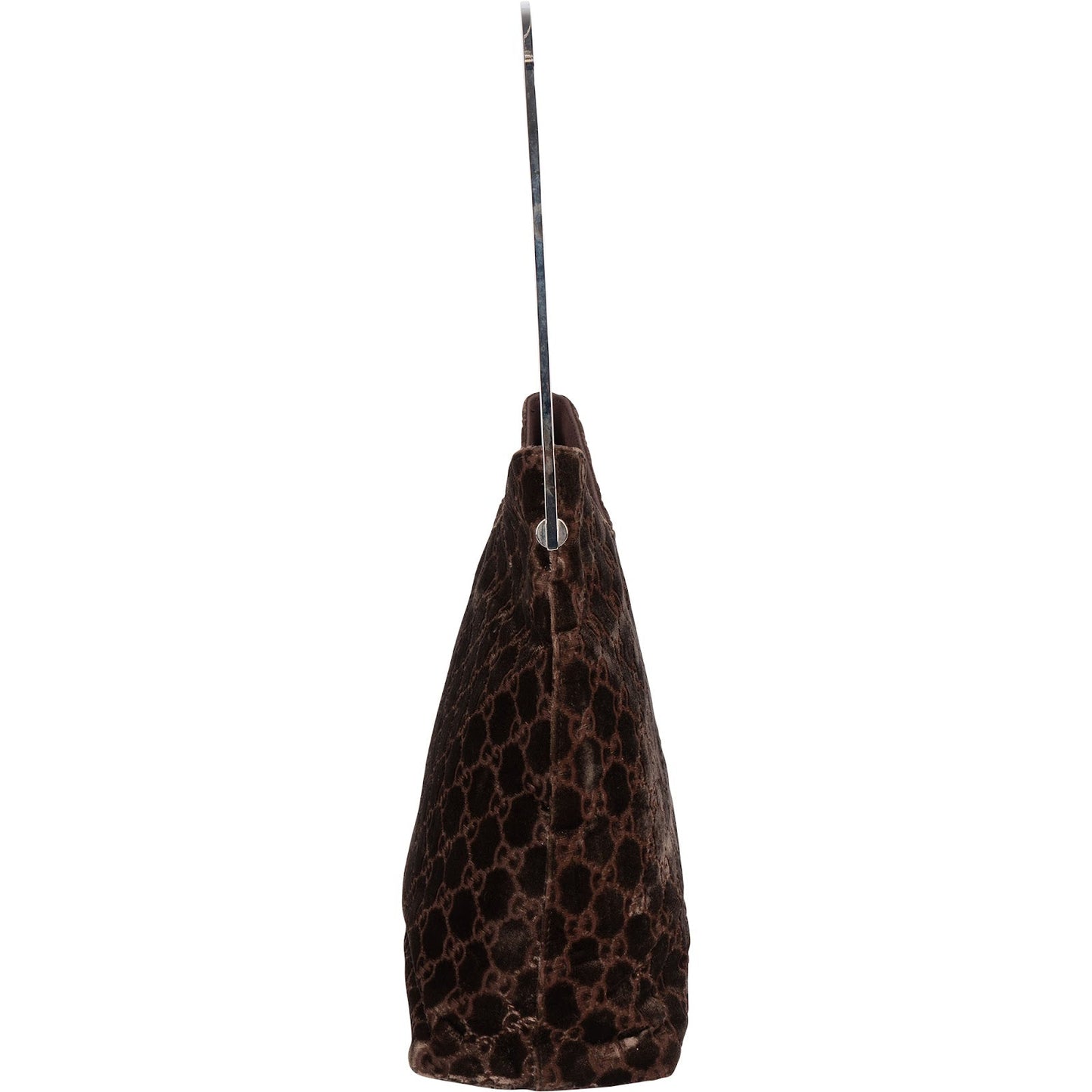 Gucci Velvet GG Monogram Hobo Shoulder Bag