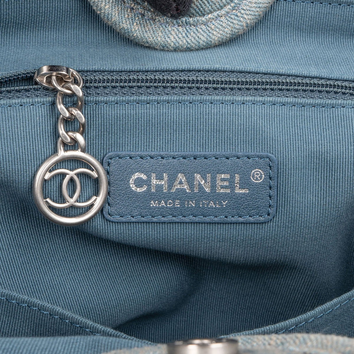 Chanel Denim Deauville Small Tote Shoulder Handbag