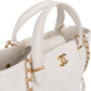 Chanel Stitching Caviar Leather Small Bowling Handbag