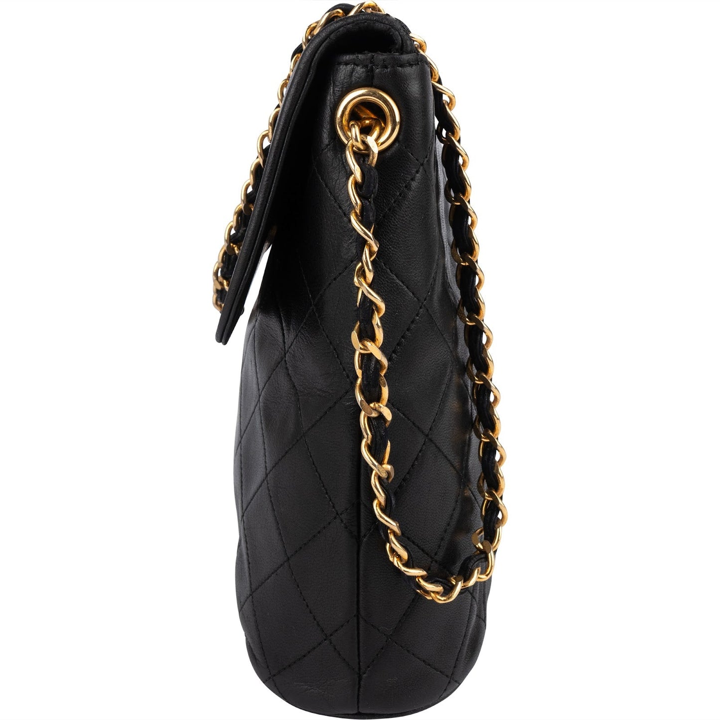 Chanel Quilted Lambskin CC Tassel Single Flap Crossbody Bag