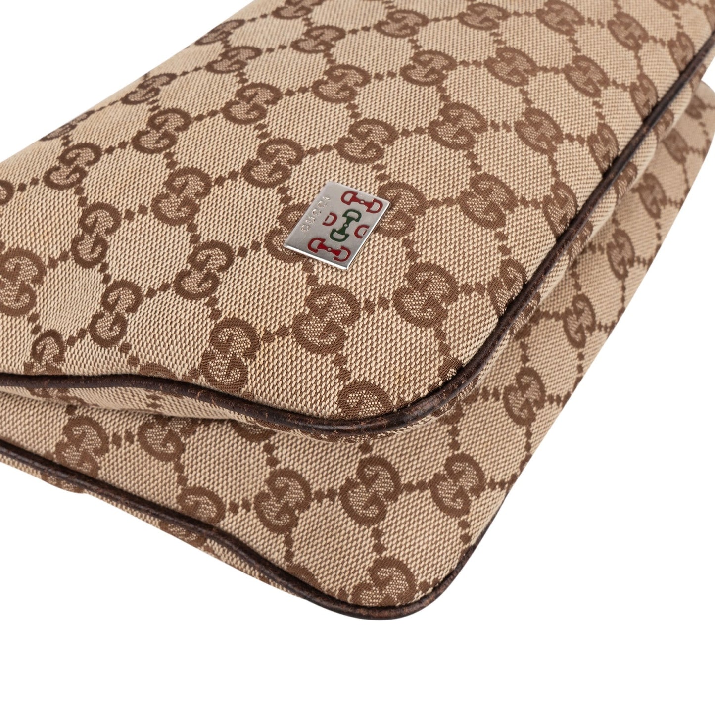 Gucci Monogram GG Web Stripe Multi Small Shoulder Bag
