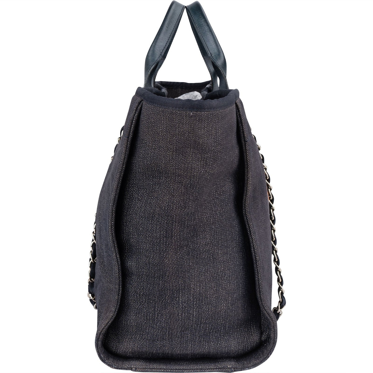 Chanel Denim Deauville Tote Shoulder Bag
