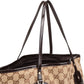 Gucci Monogram GG Canvas Patent Leather Shoulder Bag